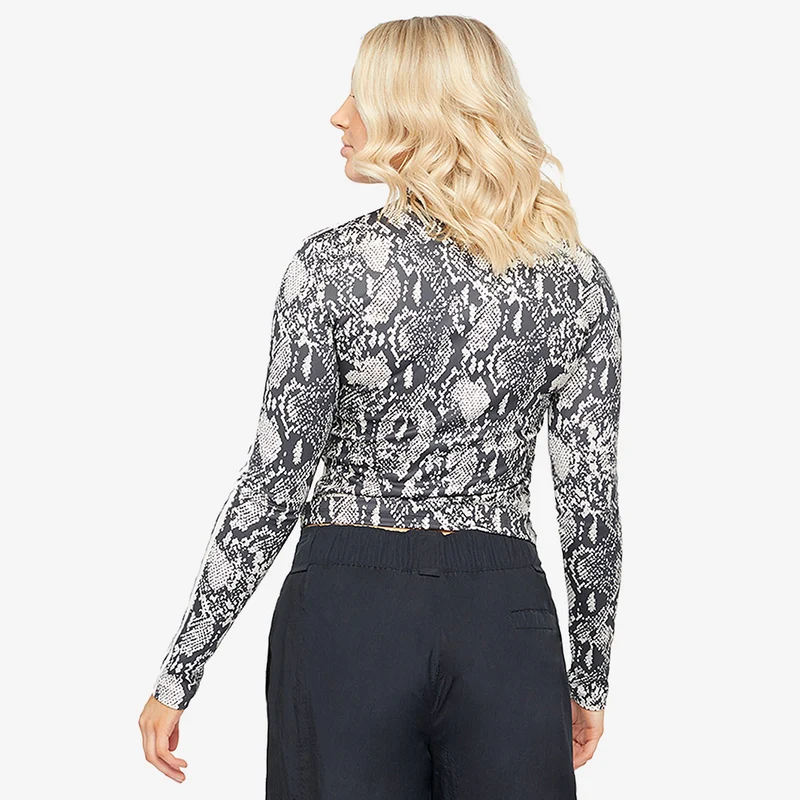 T-Shirt Manches Longues adidas Originals Femme REG Allover Imprimé