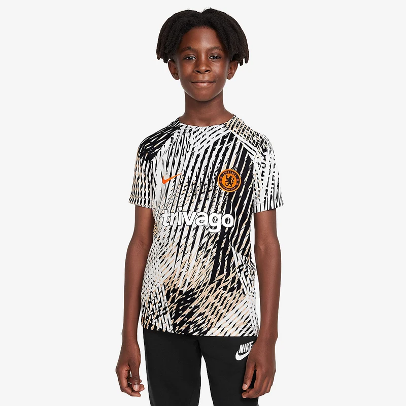 Haut Pré-Match Nike Chelsea FC 22/23 Enfant Champions League Dri-Fit SS