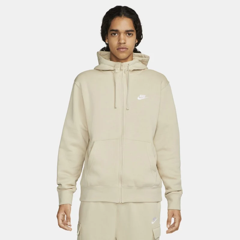 Sweat à Capuche Nike Sportswear Club Polaire Fermeture Éclair Entière