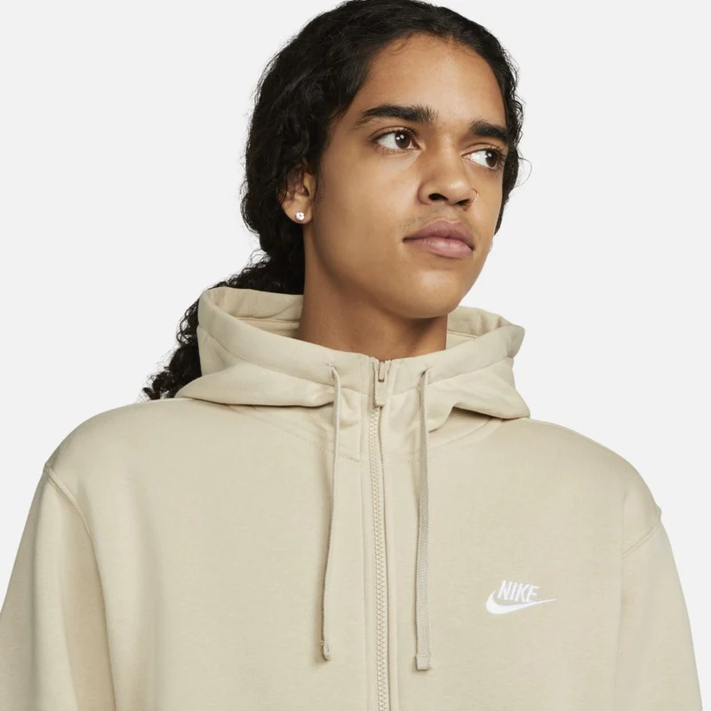 Sweat à Capuche Nike Sportswear Club Polaire Fermeture Éclair Entière