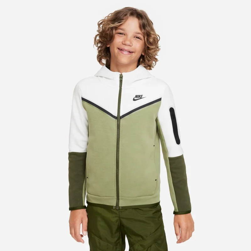 Sweat à Capuche (8-15 Ans) Nike Sportswear Tech Polaire Enfant plus Agé Entièrement zippé