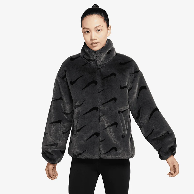 Nike Veste en fausse fourrure à imprimé pour femme Sportswea