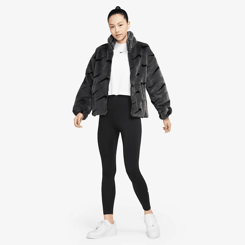 Nike Veste en fausse fourrure à imprimé pour femme Sportswea