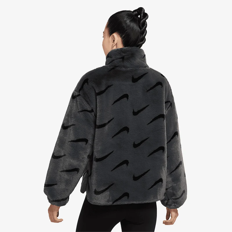 Nike Veste en fausse fourrure à imprimé pour femme Sportswea