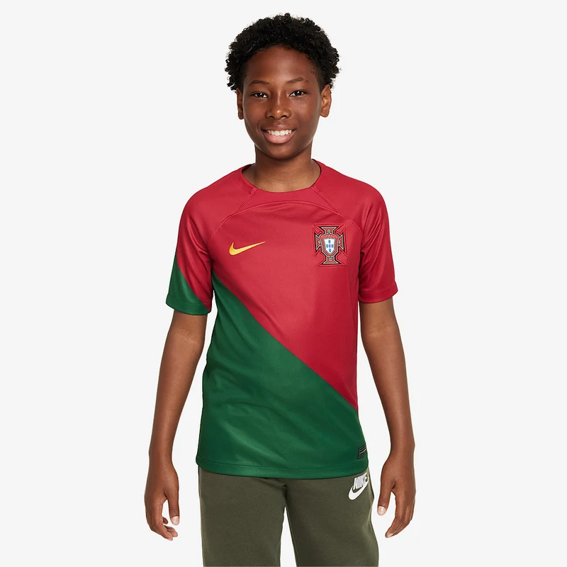 Maillot Domicile Nike Portugal Enfant 22/23 Dri-Fit SS