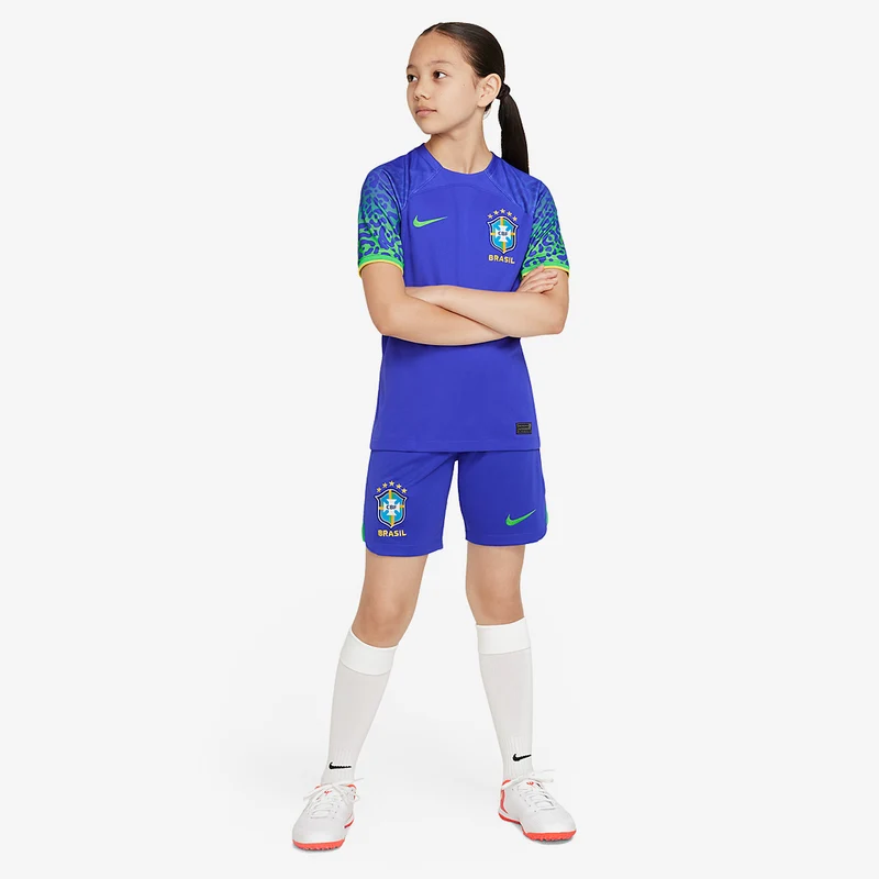 Maillot Extérieur Nike Brésil 22/23 Enfant Dri-Fit SS