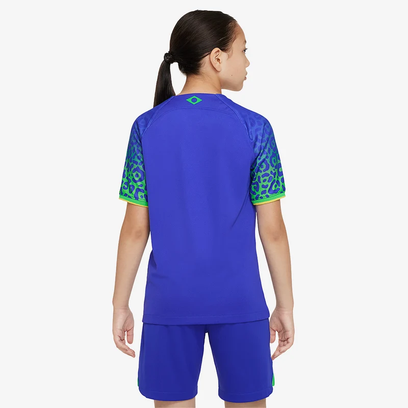 Maillot Extérieur Nike Brésil 22/23 Enfant Dri-Fit SS