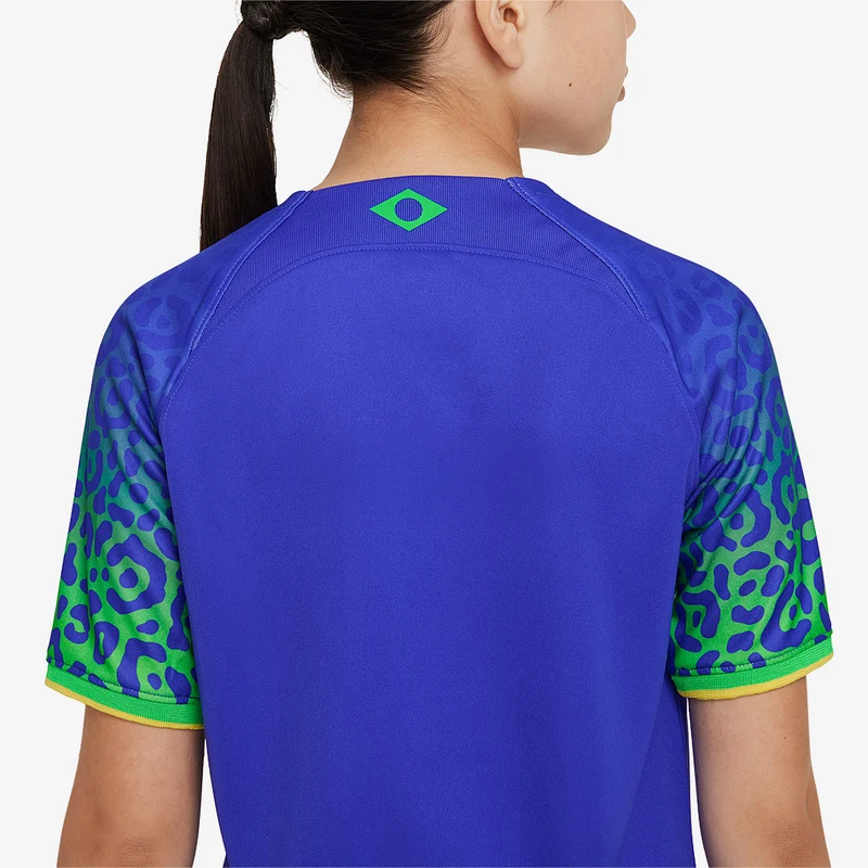 Maillot Extérieur Nike Brésil 22/23 Enfant Dri-Fit SS