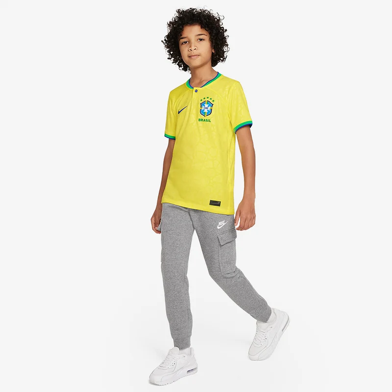 Maillot Domicile Nike Brésil 22/23 Enfant Dri-Fit Stadium SS