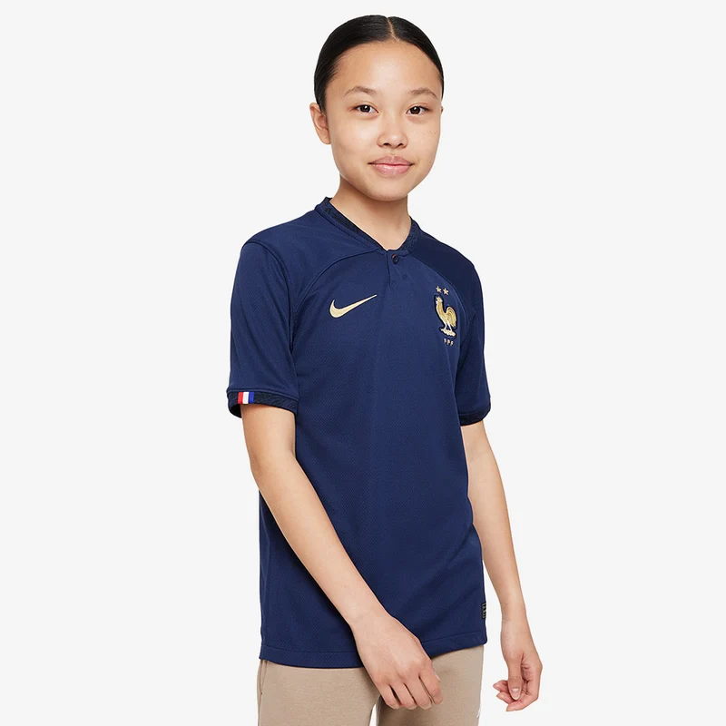 Maillot Domicile Nike France Enfant 22/23 Dri-Fit SS