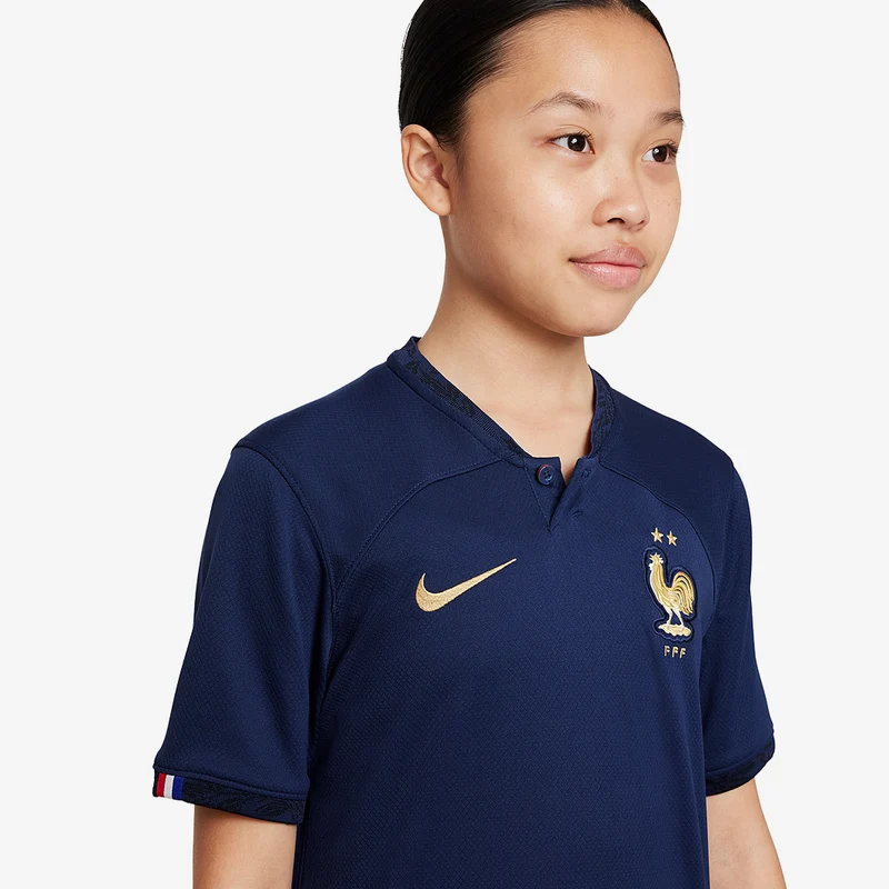 Maillot Domicile Nike France Enfant 22/23 Dri-Fit SS