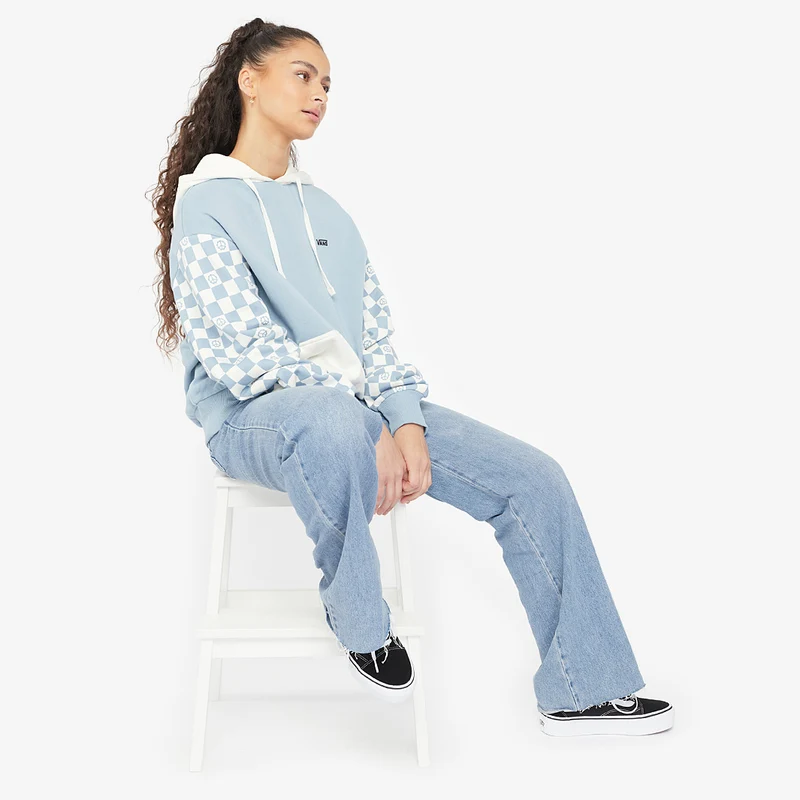 Vans Womens Peace Checkerboard Blocked Hoodie