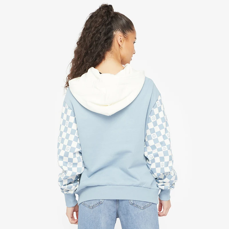 Vans Womens Peace Checkerboard Blocked Hoodie