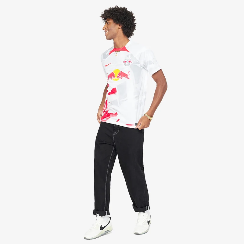Maillot Manches Courtes Nike RB Leipzig 22/23 Domicile Stadium Blanc/Rouge Global/Rouge Global