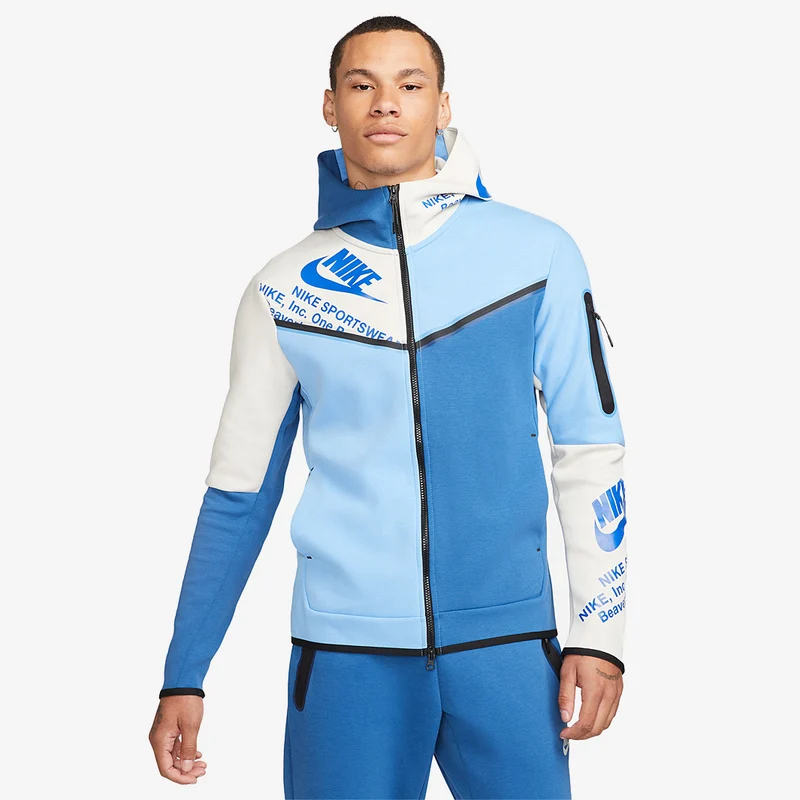 Sweat à Capuche Nike Sportswear Tech Fleece Graphic Fermeture Éclair Entière