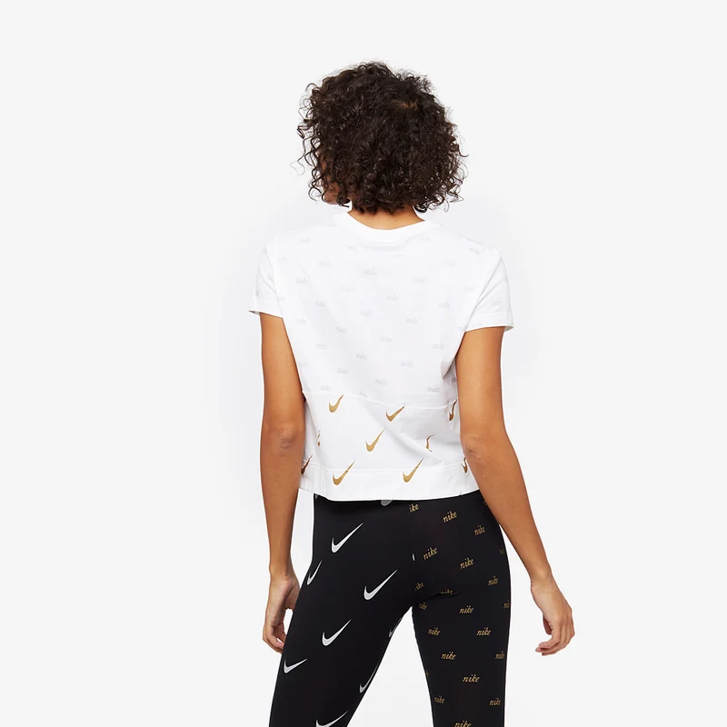 Haut métallisé à manches courtes Nike Sportswear pour Femme