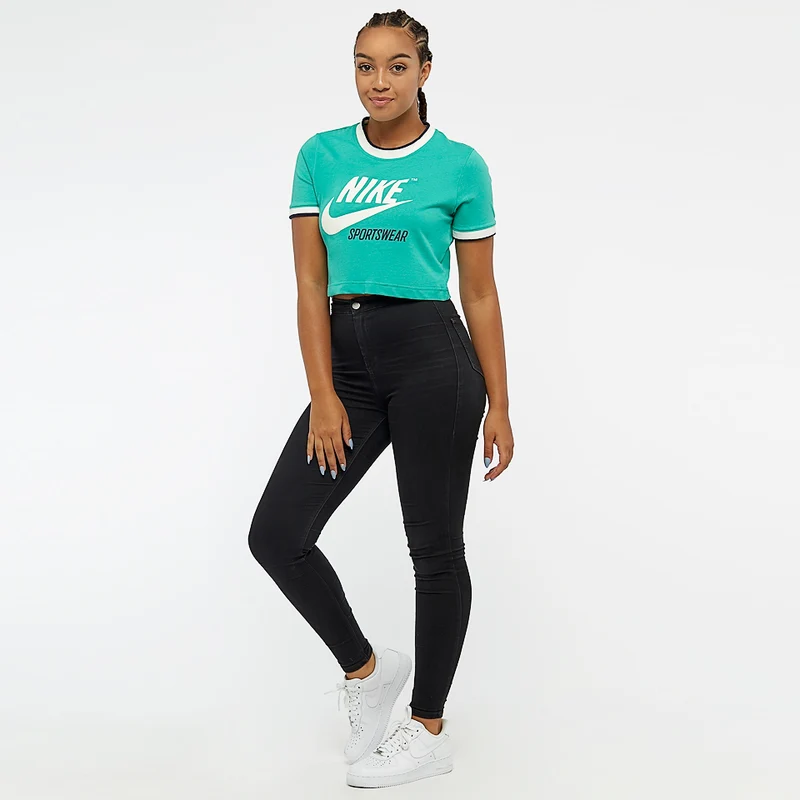 Nike Sportswear Womens Top Crop Rib Archive