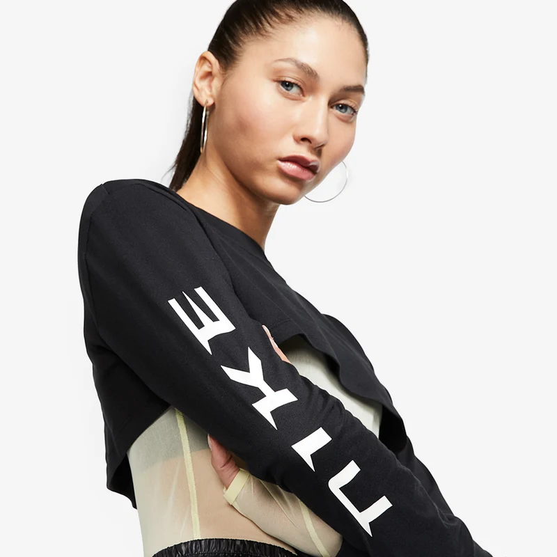Nike Womens Sportswear Top LS Crop