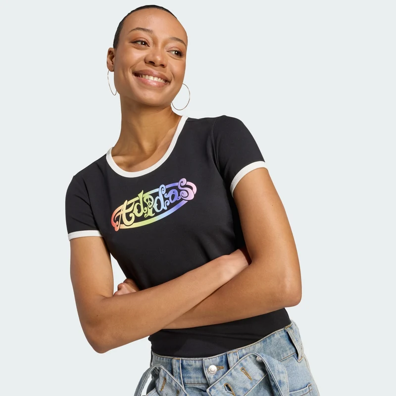 adidas Originals Womens x Jeremy Scott Graphic Slim Tee
