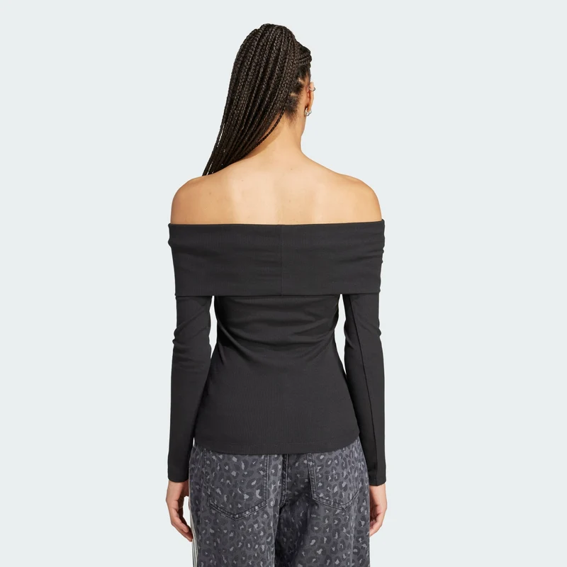 adidas Originals Womens Off Shoulder Top