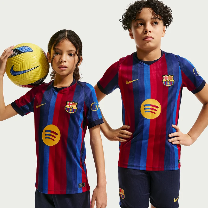 Maillot Domicile Nike FC Barcelone 26/27 Dri-FIT Stadium pour Enfant