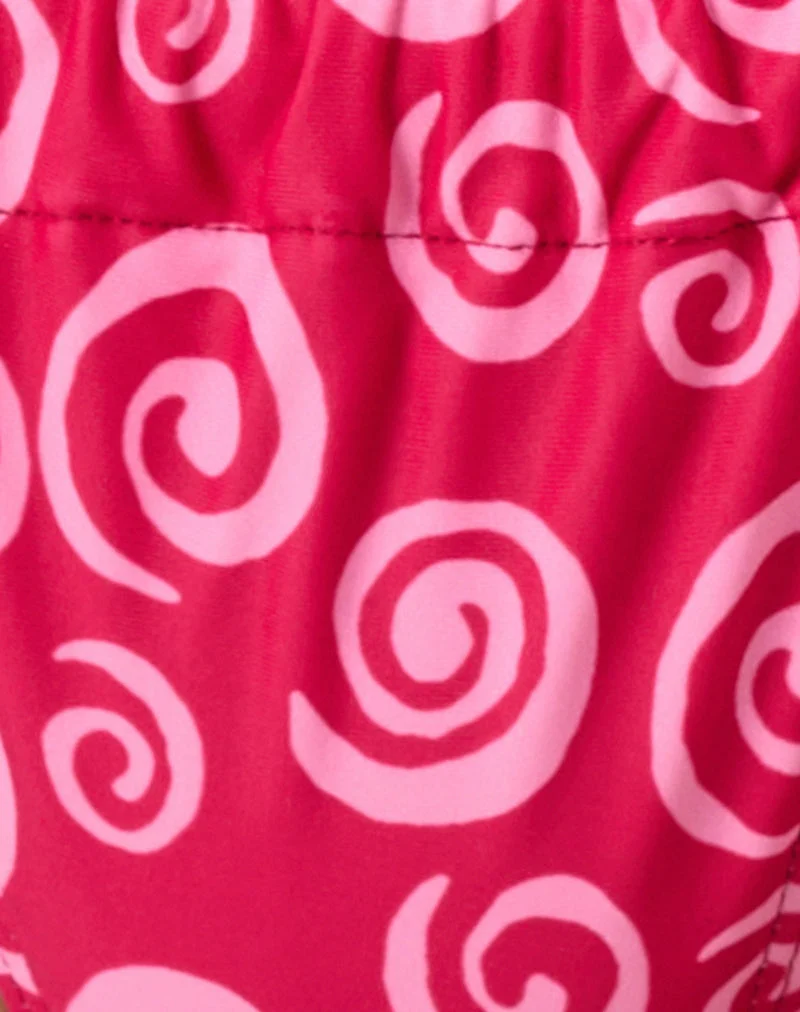 Bas de bikini Nakeela, Mini Swirl Pink