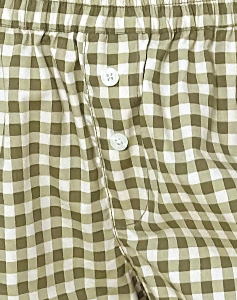 Short Laboxe en vichy olive
