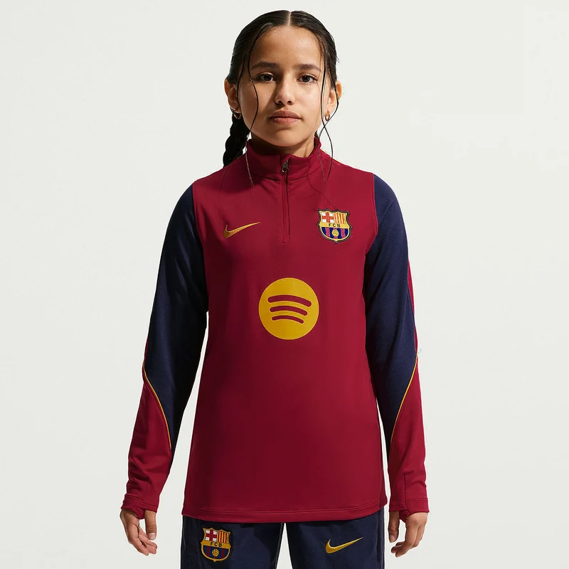Haut Drill Nike FC Barcelone 26/27 Dri-FIT Strike pour Enfant
