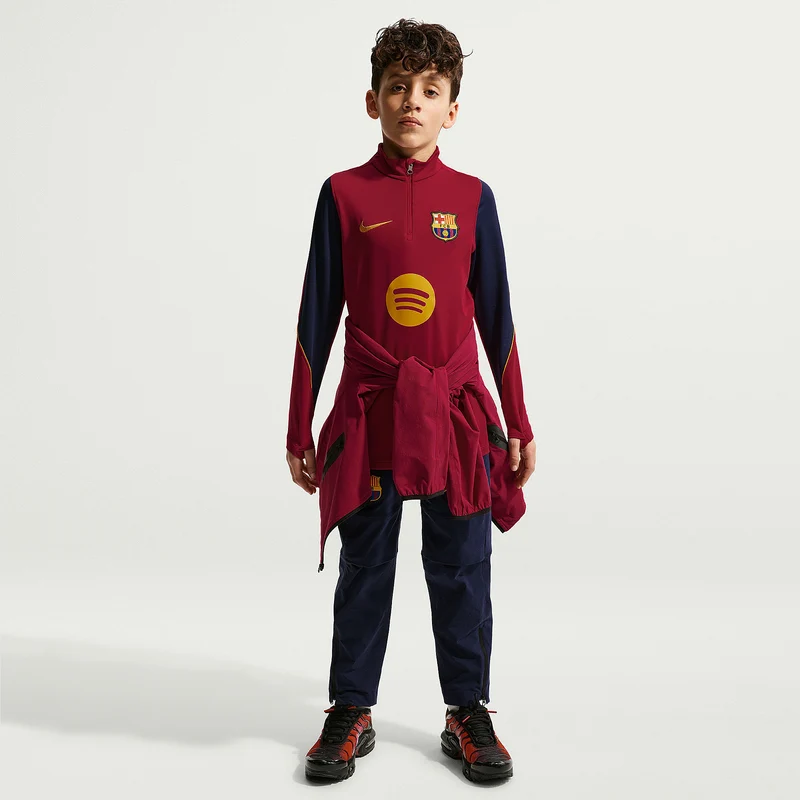Haut Drill Nike FC Barcelone 26/27 Dri-FIT Strike pour Enfant