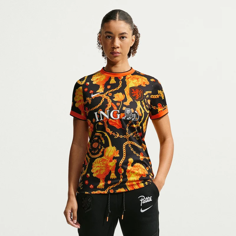 Maillot Pré-Match Nike Pays-Bas x Patta MC pour Femme -