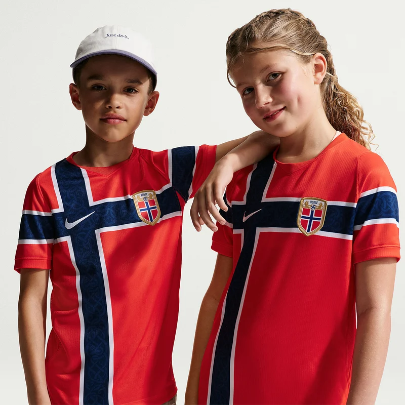 Maillot Domicile Nike Norvège 2026 Dri-FIT Stadium pour Enfant