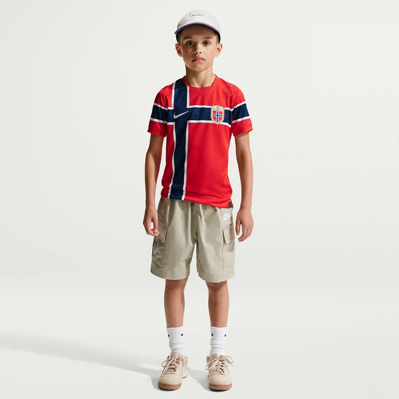 Maillot Domicile Nike Norvège 2026 Dri-FIT Stadium pour Enfant