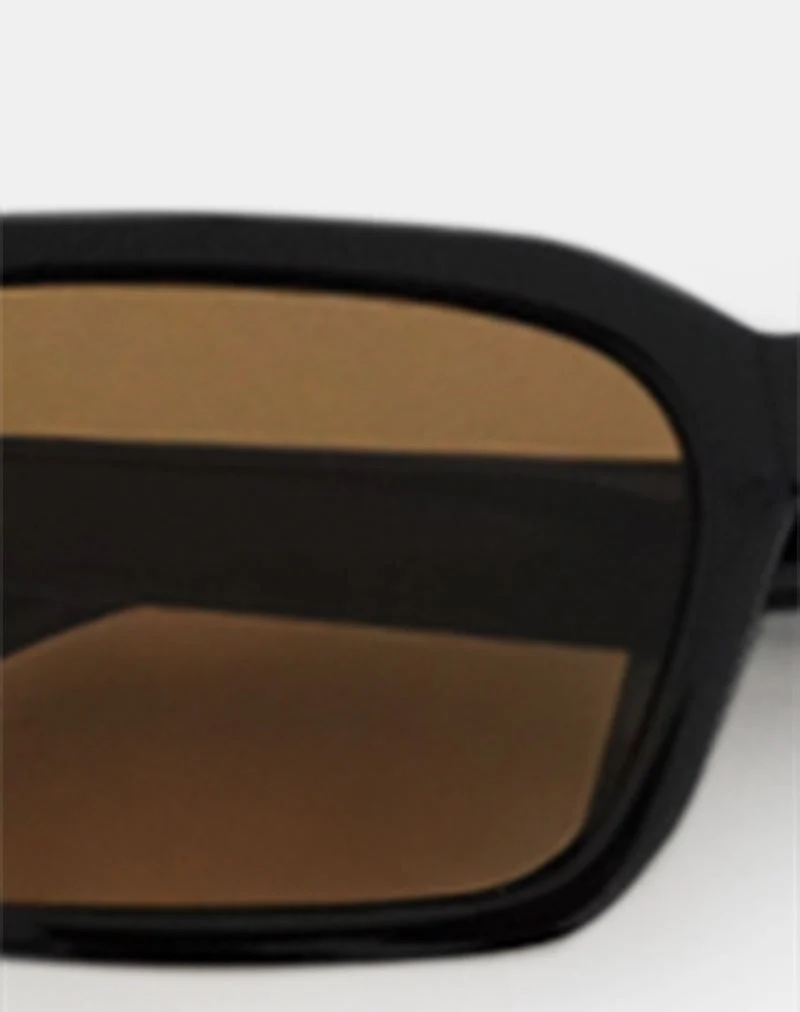 Lunettes de soleil Sorello en noir avec verres orange