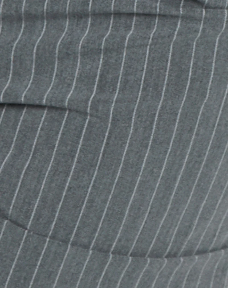 Pantalon Rivo Deep Hot en pinstripe gris