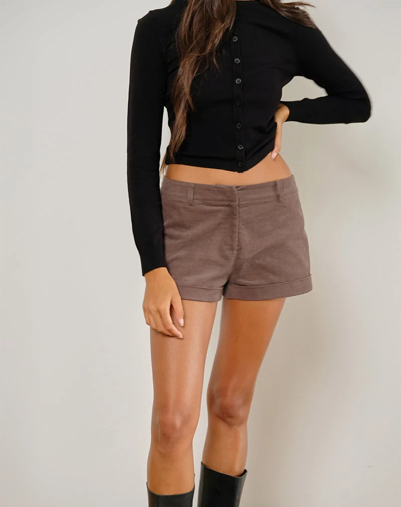 Short Wiluta en Babycord marron