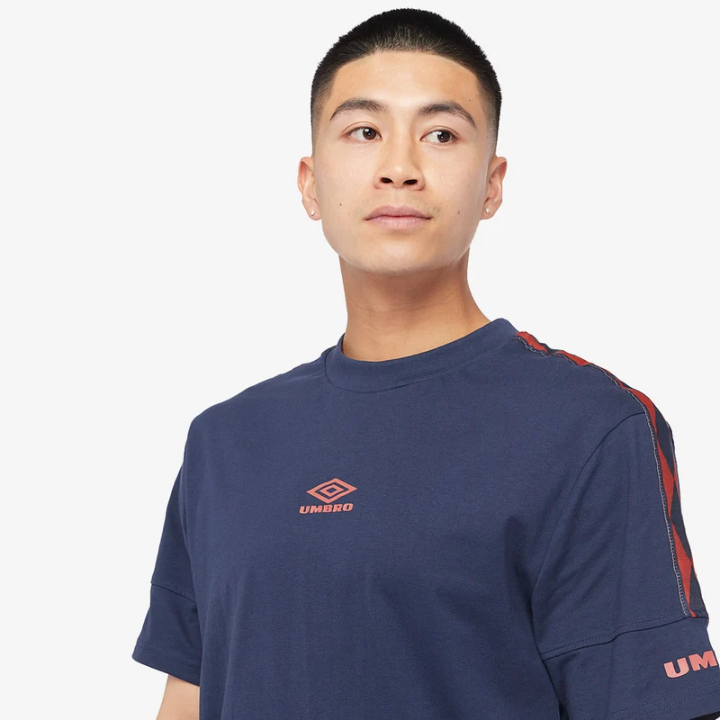 T-shirt à Bandes Col Rond Umbro Diamond