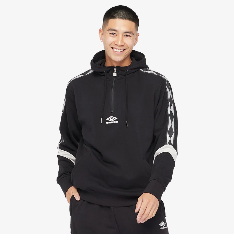 Sweat à Capuche à Bandes Umbro Diamond Demi-zip