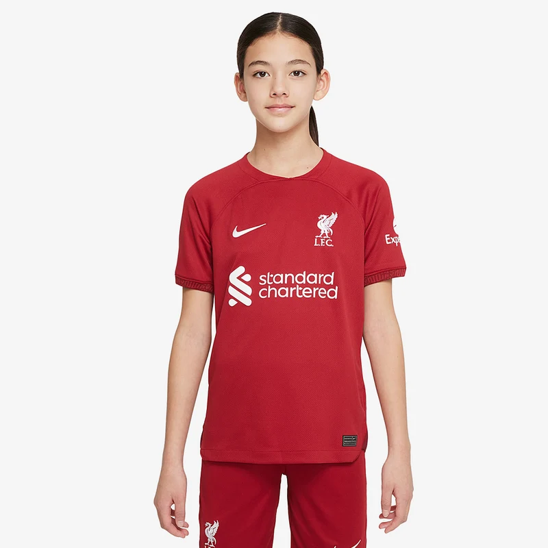 Maillot Manches Courtes Nike Enfant Liverpool 22/23 Domicile Stadium