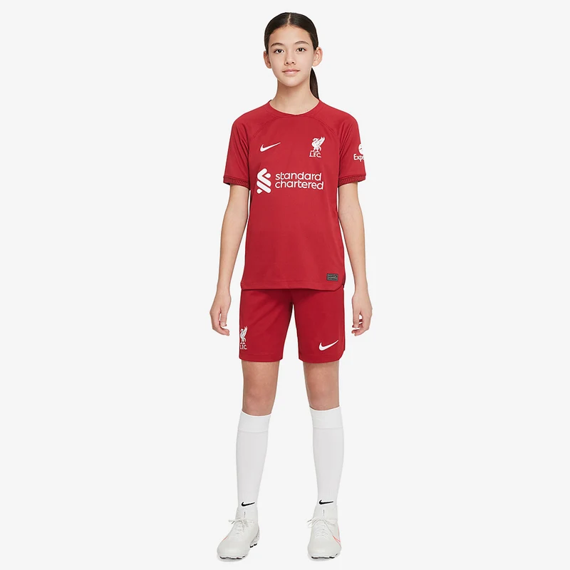 Maillot Manches Courtes Nike Enfant Liverpool 22/23 Domicile Stadium