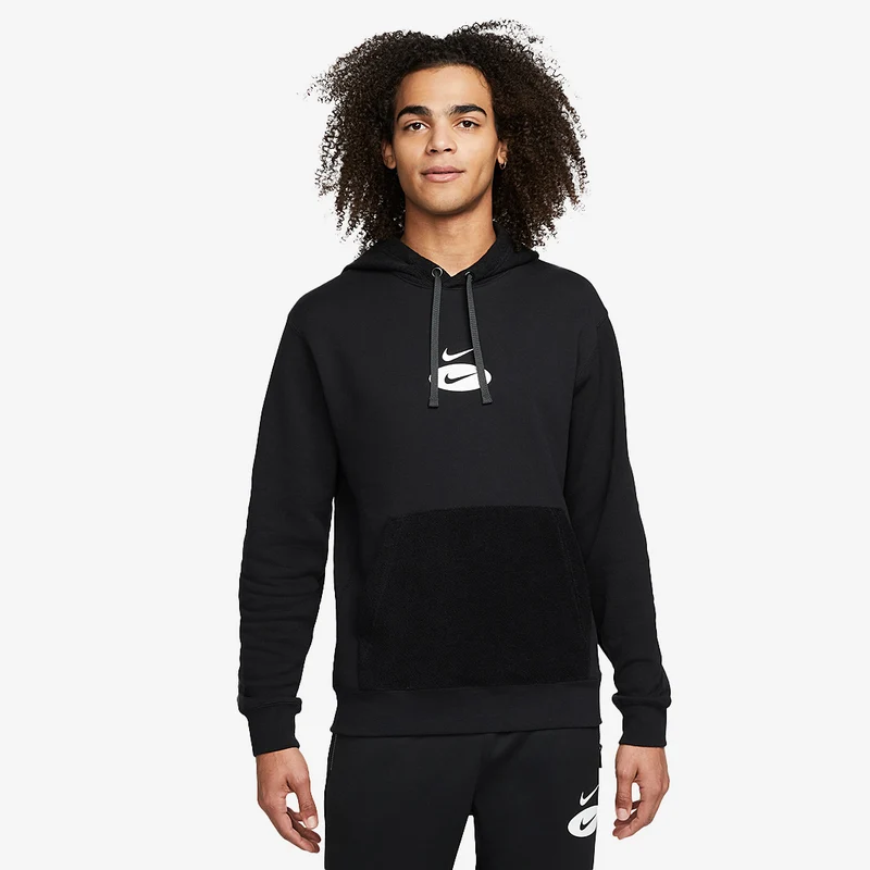 Nike Sweat à capuche en molleton pour homme Sportswear Swoos