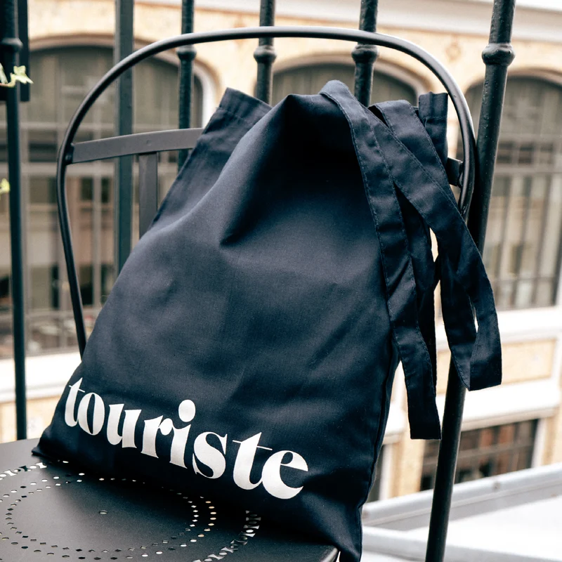 Tote Bag Touriste Bleu