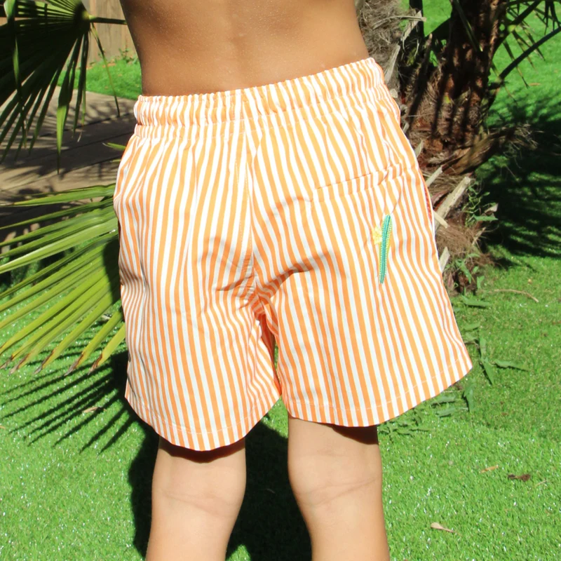 Le pack de 2 shorts de bain Papa / Fils assortis - Le Surfeur rayé