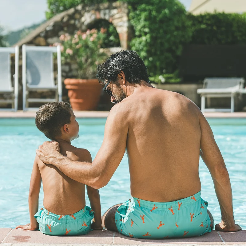 Le pack de 2 shorts de bain Papa / Fils assortis - L'Immergé aqua