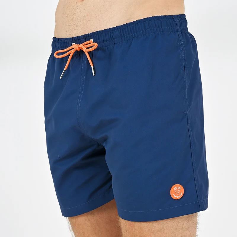 Short de bain - L'Immergé bleu uni