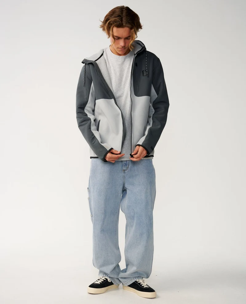 Search Series Panelled Zip Through Fleece