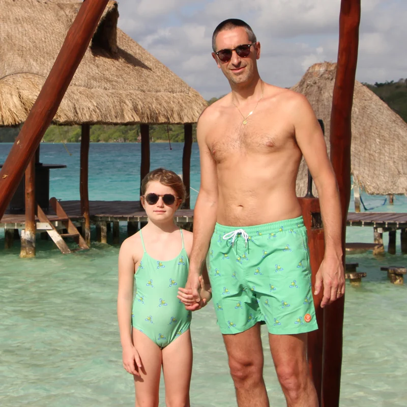 Le pack de 2 maillots de bain Papa / Fille assortis - L'Envolé