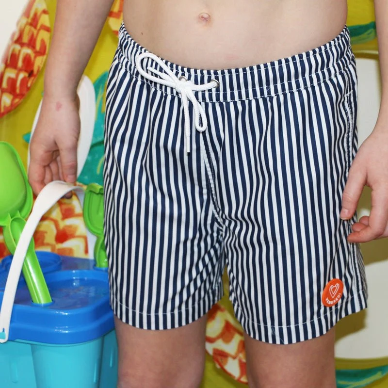 Le pack de 2 shorts de bain Papa / Fils assortis - L'Immergé rayé