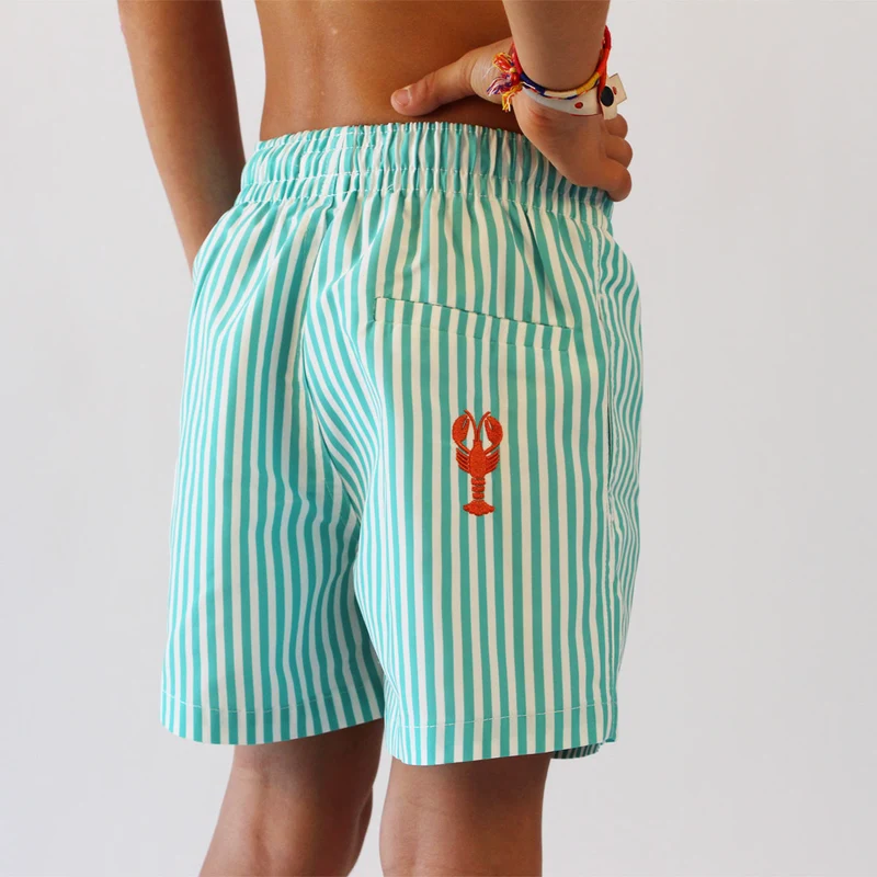 Maillot de bain enfant - Le petit Immergé Aqua rayé