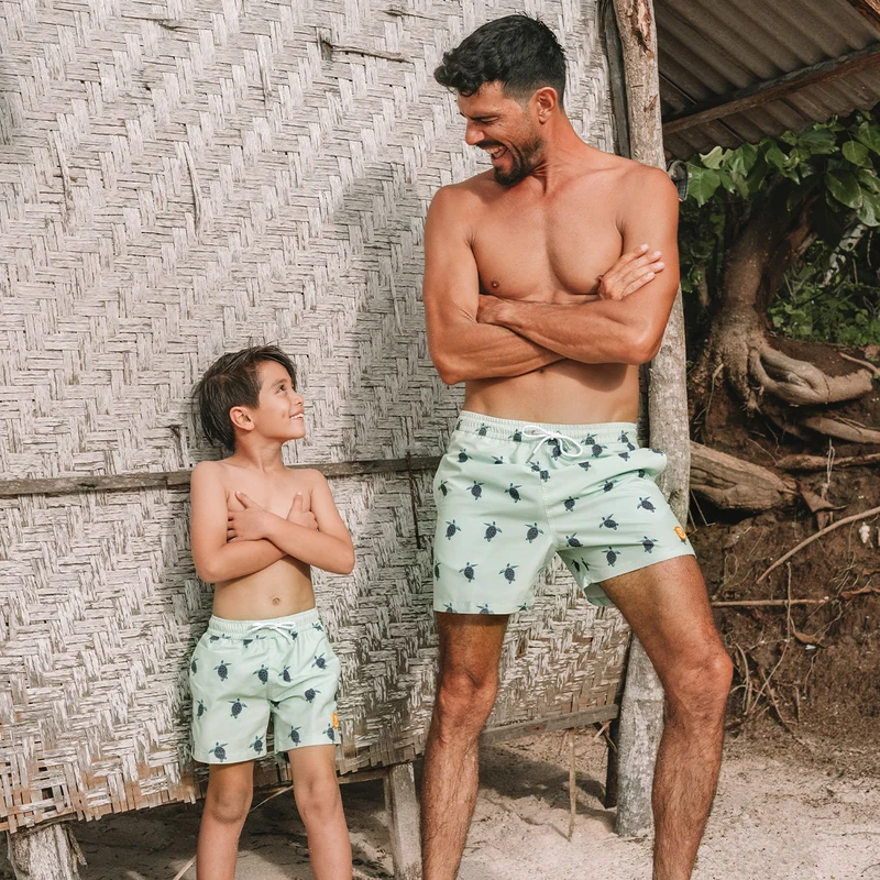 Le pack de 2 shorts de bain Papa / Fils assortis - Le Galapago