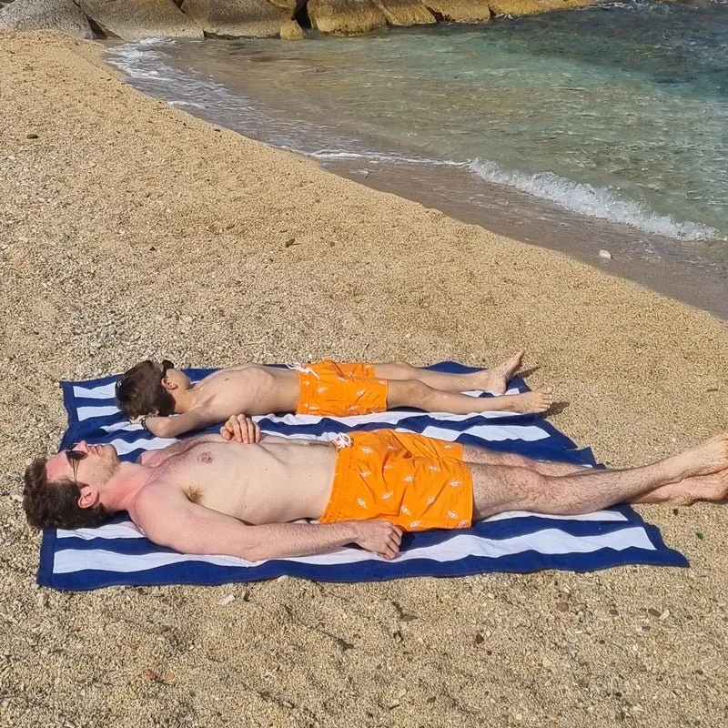 Le pack de 2 shorts de bain Papa / Fils assortis - Le Crémeux orange